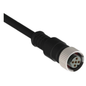 M12 / 5-пинов женски кабелен щепсел, прав